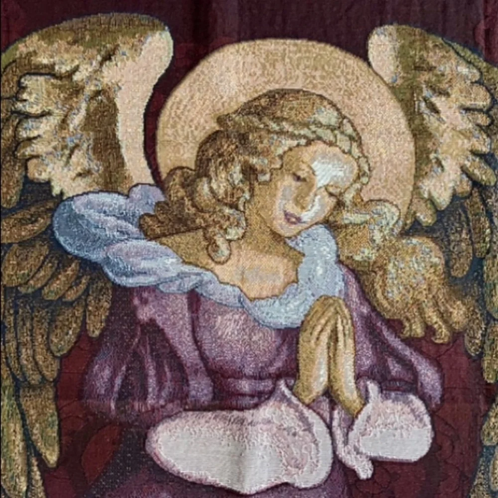 Vintage Praying Angel Blanket